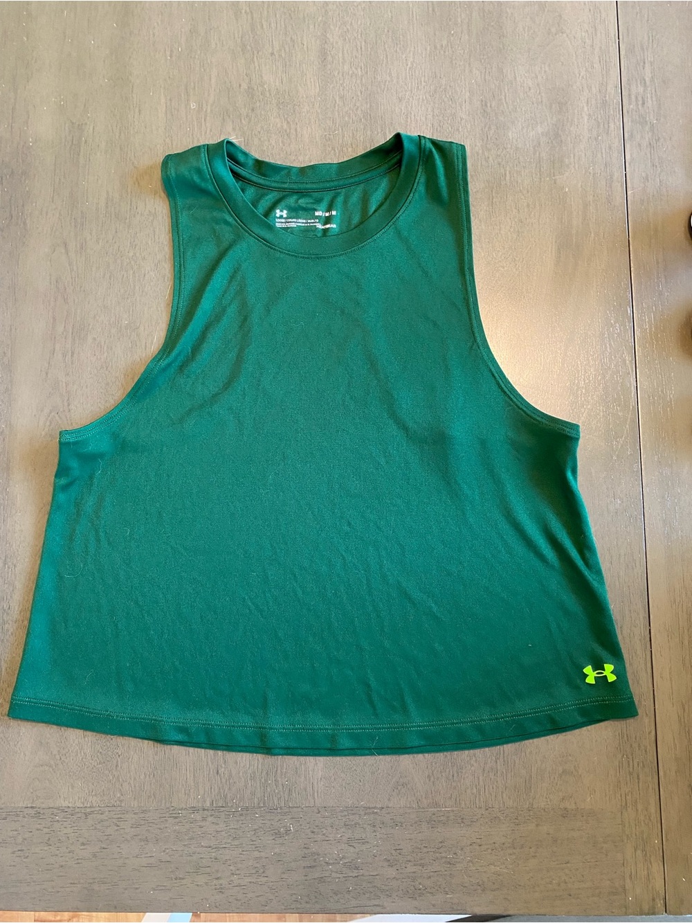 Under Armour Women's Green Athletic Cropped Tank Top